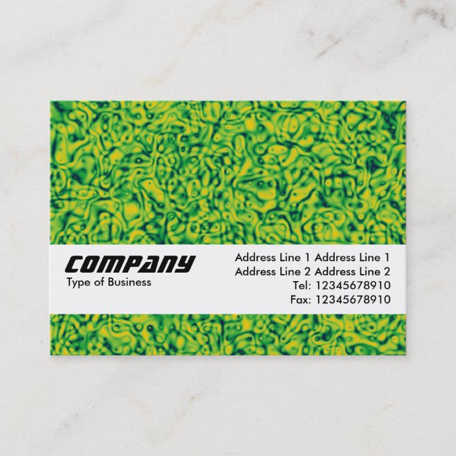 Texture Band - Green Impressionsm Business Card (Front)