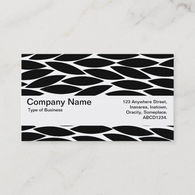 Texture Band V2 - Abstract Leaves Business Card (Front)