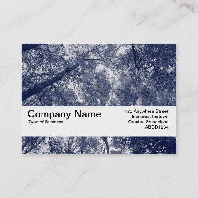 Texture Band V2 - Blue Autumn Business Card (Front)