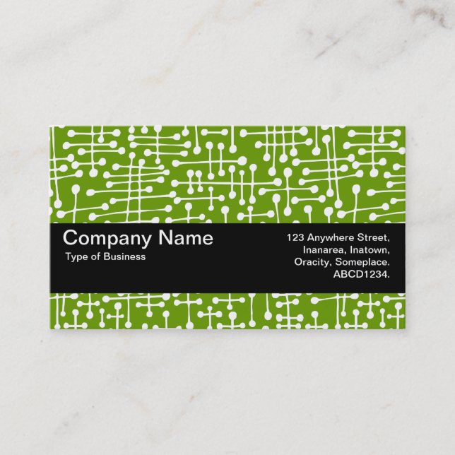 Texture Band V2 - Connected Spots II Business Card (Front)