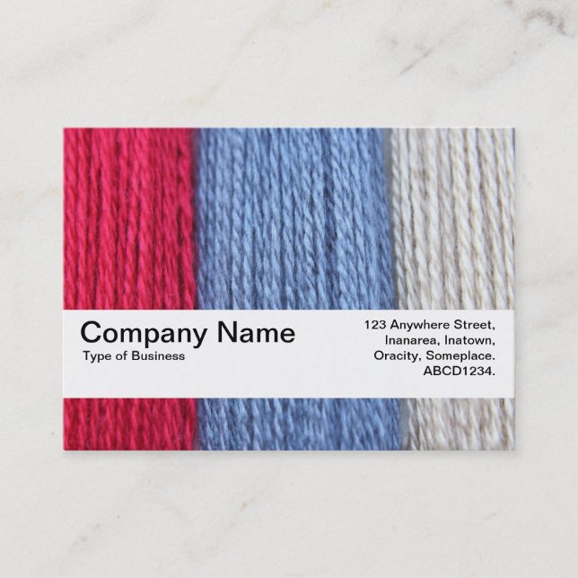 Texture Band V2 - Darning Thread Business Card (Front)