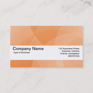 Texture Band V2 - Orange Curves Business Card
