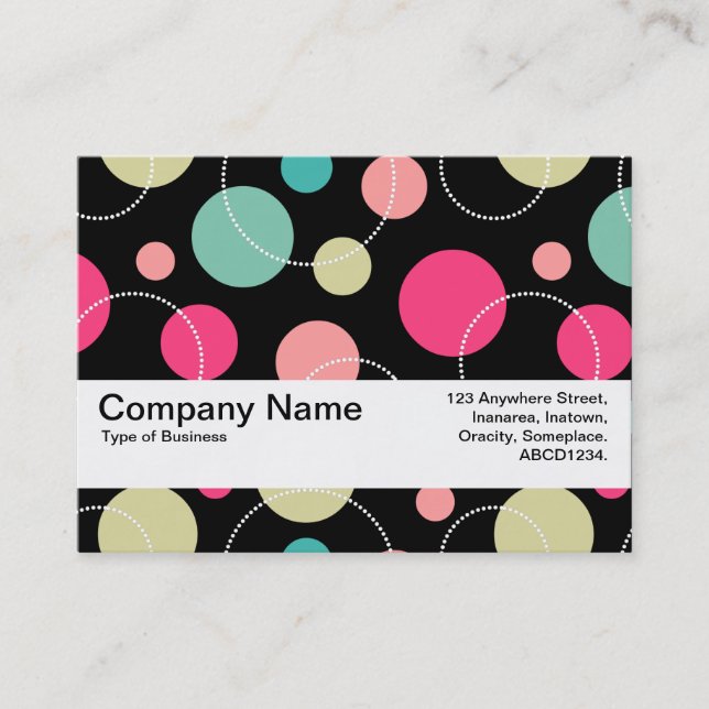 Texture Band V2 - Spots & Circles 150816 Business Card (Front)