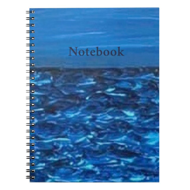 Texture Blue Art Print Notebook (Front)