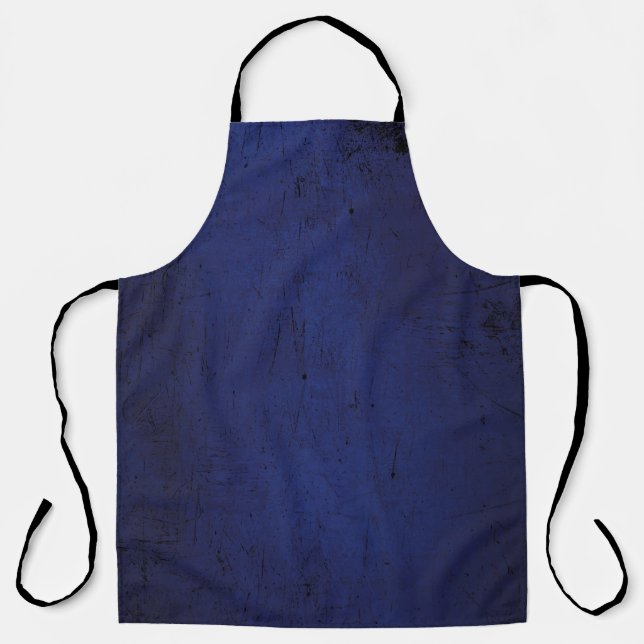 Texture blue dark wallpaper apron (Front)