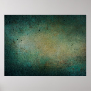 Texture blue green gradient wall poster