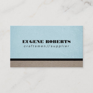 Texture Blue   Wood Business Card