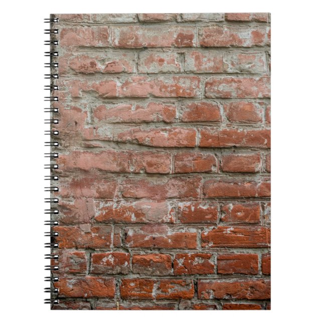 Texture. Brick. Wall. A background with attritions Notebook (Front)