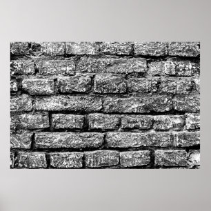 Texture, brick, wall background. Brick texture wit Poster
