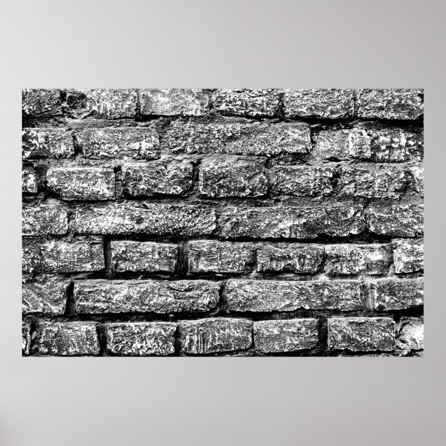 Texture, brick, wall background. Brick texture wit Poster (Front)