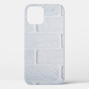 Texture brick wall white paint iPhone 12 case