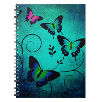 Texture butterflies background notebook