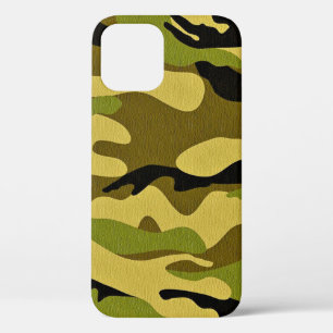 Texture camouflage soldier surface iPhone 12 case
