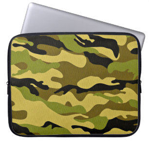 Texture camouflage soldier surface laptop sleeve
