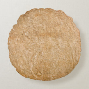 Texture canvas paint textile style round cushion