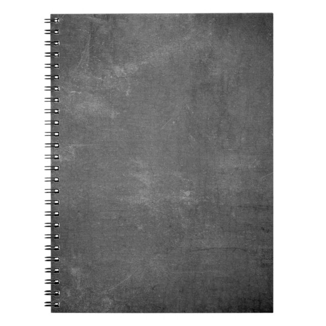 Texture chalkboard vintage rustic notebook (Front)