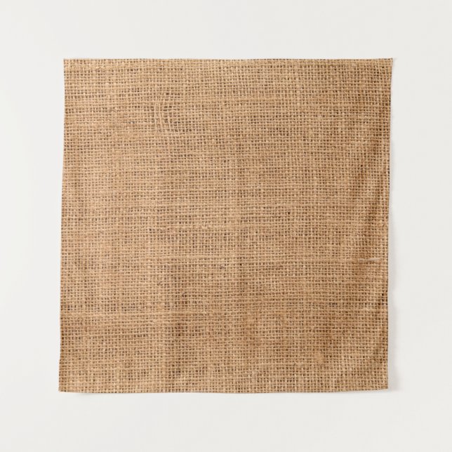 Texture fabric burlap background tapestry (Front)