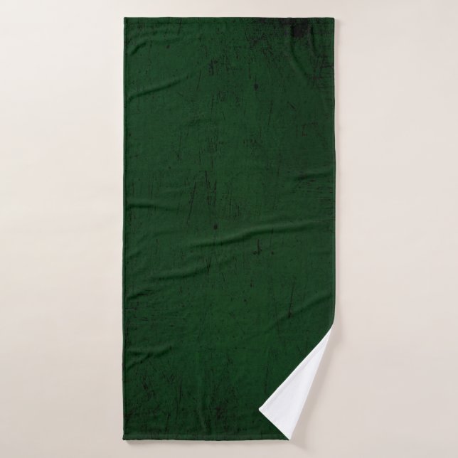 Texture green dark wallpaper bath towel (Bath Towel)