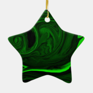 texture green malachite ceramic tree decoration