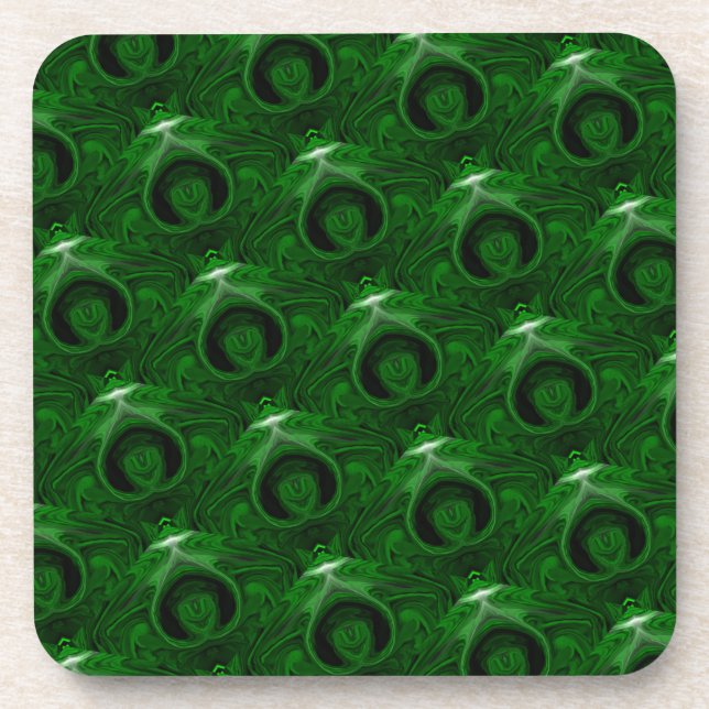 texture green malachite coaster (Front)