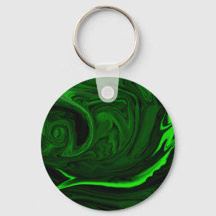 texture green malachite key ring