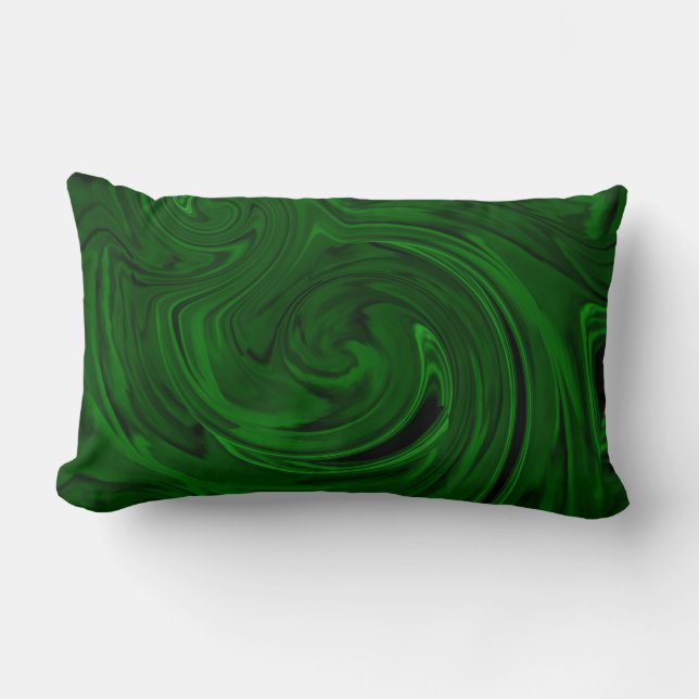 texture green malachite lumbar cushion (Front)