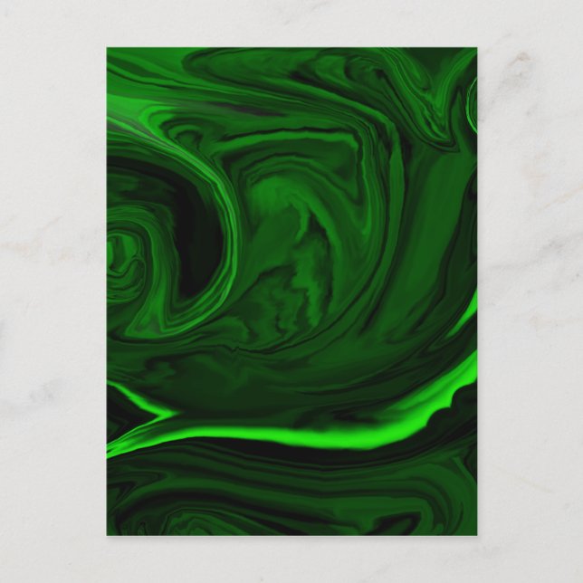 texture green malachite postcard (Front)