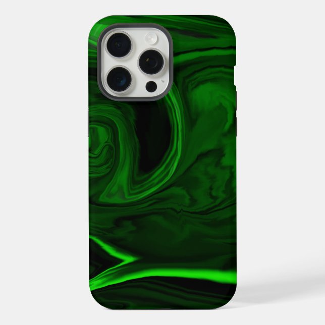texture green malachite stone iPhone case (Back)
