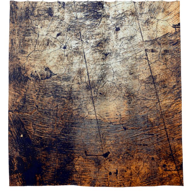 Texture grunge distress fracture shower curtain (Front)