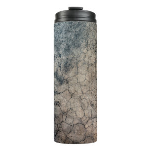 Texture grunge fracture cracked thermal tumbler