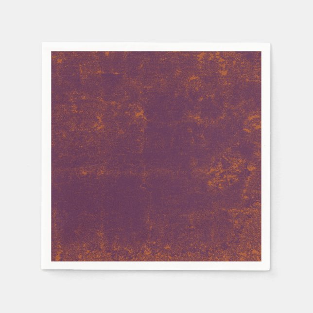 Texture Grunge Purple Orange Rustic Vintage Napkin (Front)