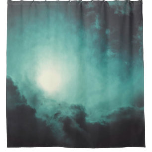 Texture heaven clouds wind storm shower curtain