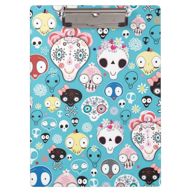 Texture laughing skull clipboard (Front)
