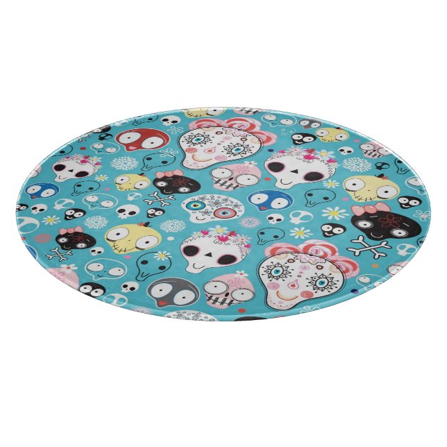 Texture laughing skull cutting board (Corner)
