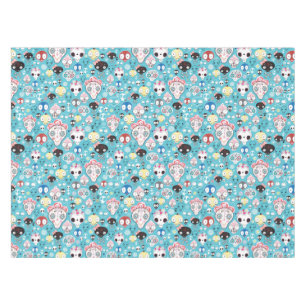 Texture laughing skull tablecloth