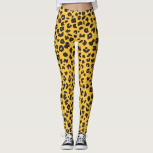 texture leopard leggings