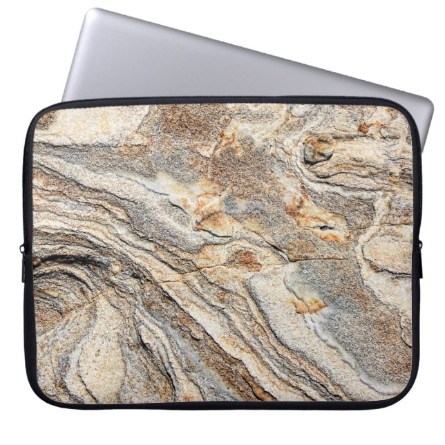 Texture marble structure background laptop sleeve (Front)