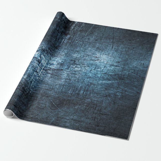 Texture metal grey blue background wrapping paper (Unrolled)