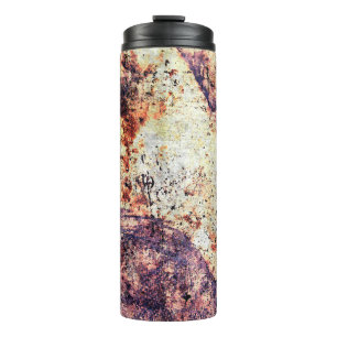 Texture metal iron industrial thermal tumbler