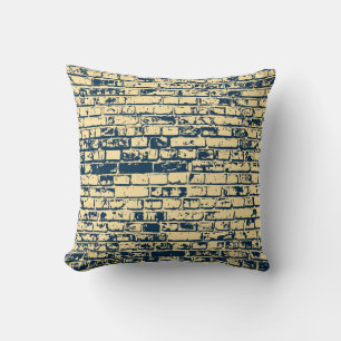 Texture of a brick wall. Elegant wallpaper design. Cushion