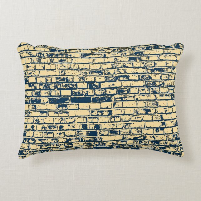Texture of a brick wall. Elegant wallpaper design. Decorative Cushion (Front)
