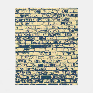 Texture of a brick wall. Elegant wallpaper design. Fleece Blanket