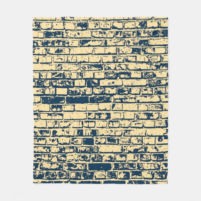 Texture of a brick wall. Elegant wallpaper design. Fleece Blanket (Front)