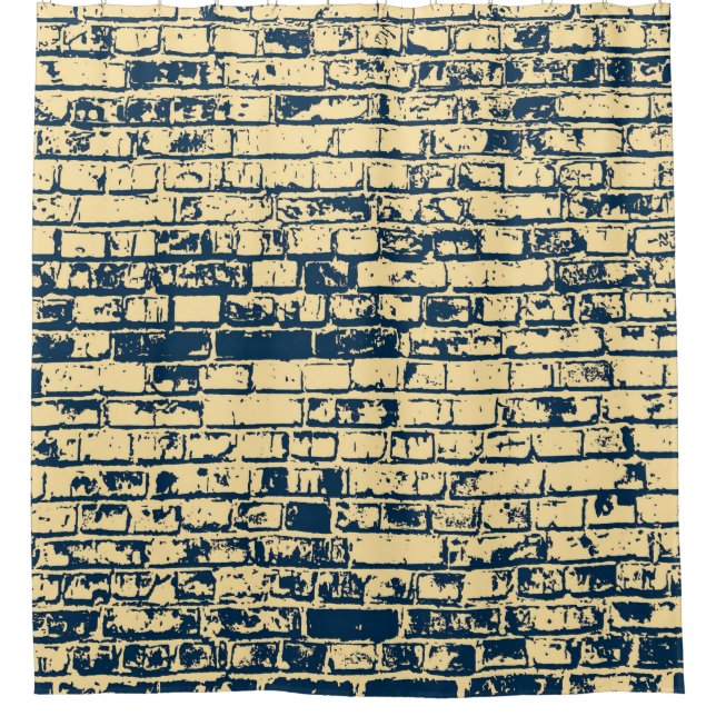 Texture of a brick wall. Elegant wallpaper design. Shower Curtain (Front)