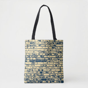 Texture of a brick wall. Elegant wallpaper design. Tote Bag