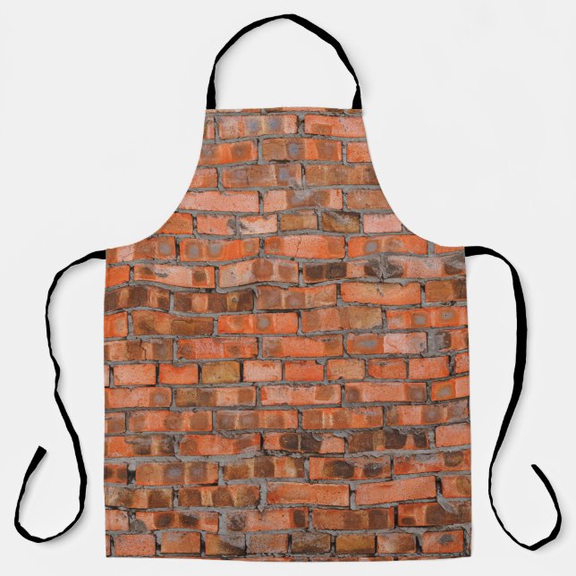 Texture of an old brick wall closeupaged,architect apron (Front)