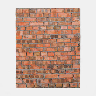 Texture of an old brick wall closeupaged,architect fleece blanket