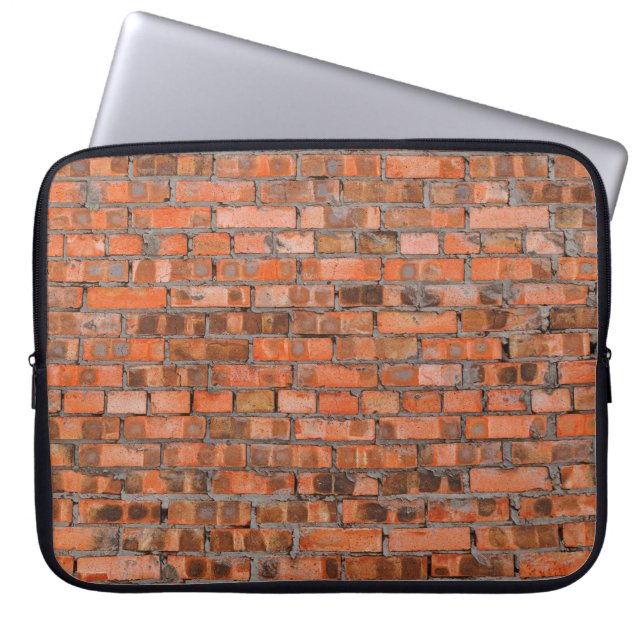 Texture of an old brick wall closeupaged,architect laptop sleeve (Front)