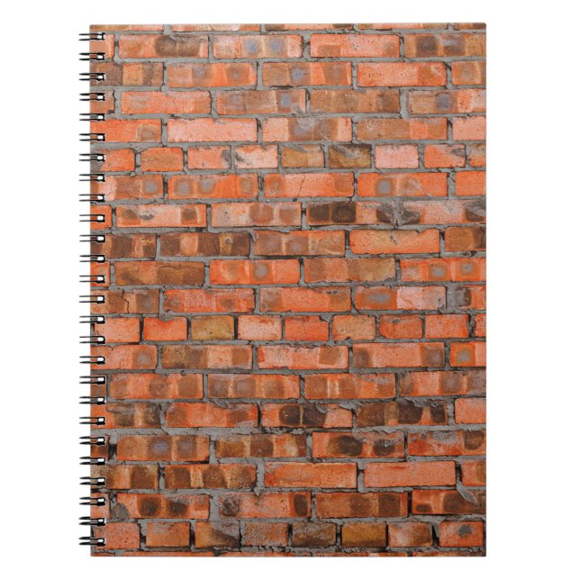 Texture of an old brick wall closeupaged,architect notebook (Front)