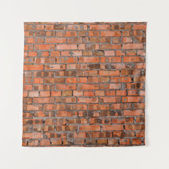 Texture of an old brick wall closeupaged,architect tapestry (Front)